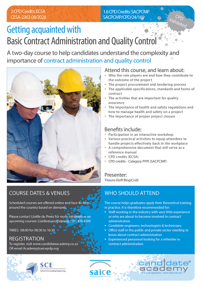 Basic Contract Administration CA (2025)
