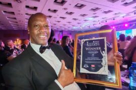 Kibiti Ntshumaelo (SAICE-PDP Chairman) with Award Certificate