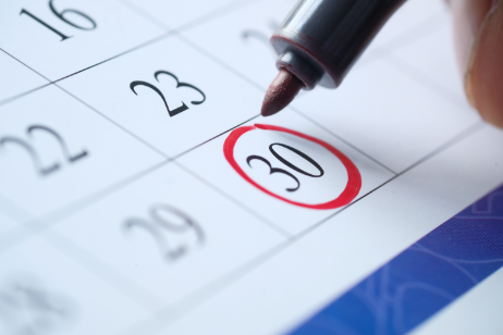 calendar deadline